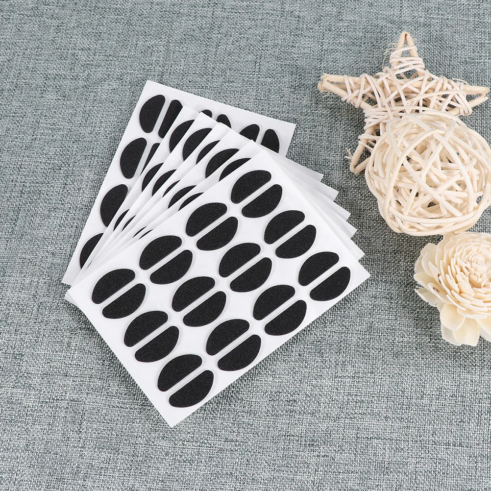 

48pcs Silicone Nose Pads For Eyeglasses Non-Slip Lift Increase On Replacement Pads Glasses Sunglasses Black