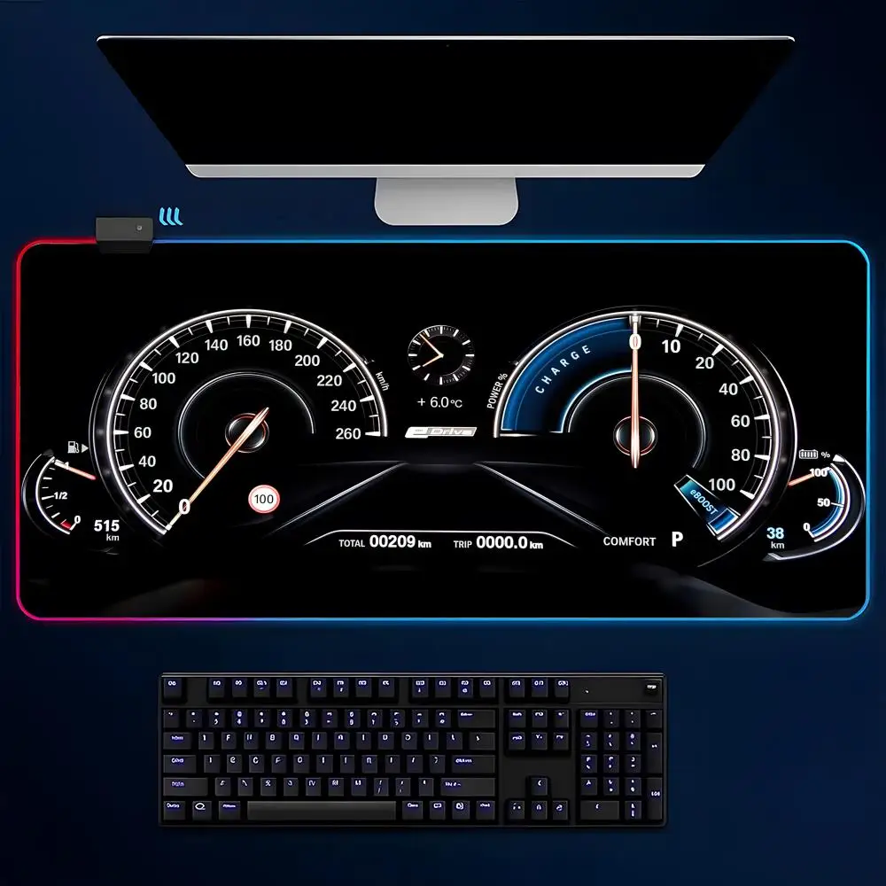 

control panel in a vehicle Mouse Pad Mousepad Large Gaming LockEdge Thickened Computer Keyboard Table Desk Mat