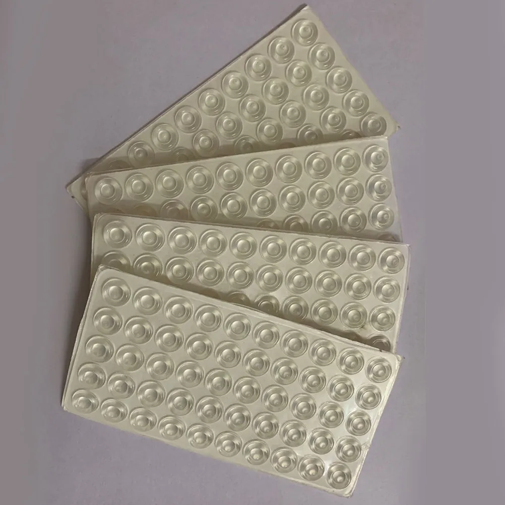 100Pcs High Grade Silicone Door Bumper Cabinet Damping Pad Quiet Mute Crash Pad for Cupboard Drawer Swing Sliding Door Sound