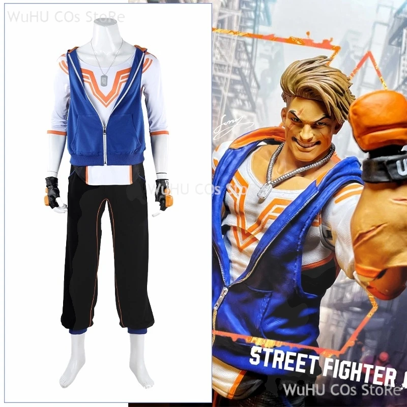 

Luke Cospaly Costume Game Street Fighter 6 Cosplay Man Disguise Halloween Carnival Party Outfits