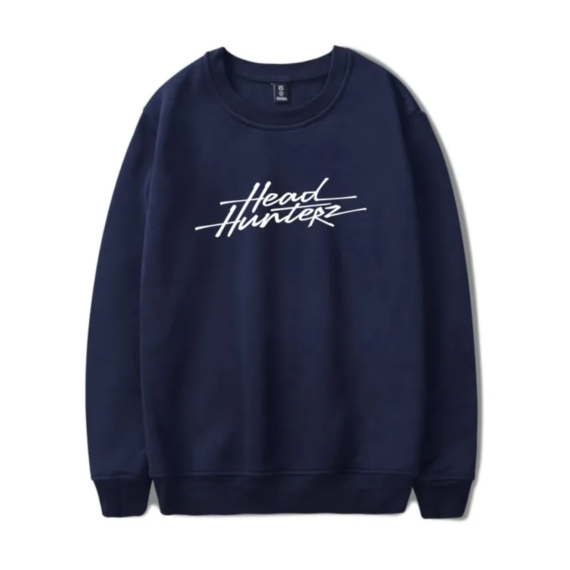 Headhunterz Kaos Oblong lengan panjang Crewneck Sweatshirt musim dingin untuk wanita/pria uniseks kerah O Hiphop Rapper Streetwear