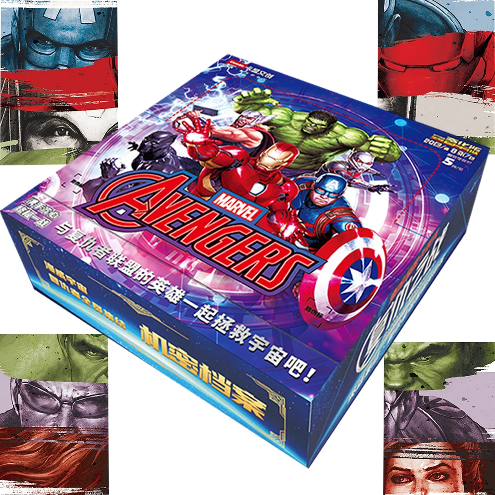 

Marvel Card Collection Anime The Avengers Comics Heroes Black Widow Magneto King Party Playing Games Card Toys Children's Gift