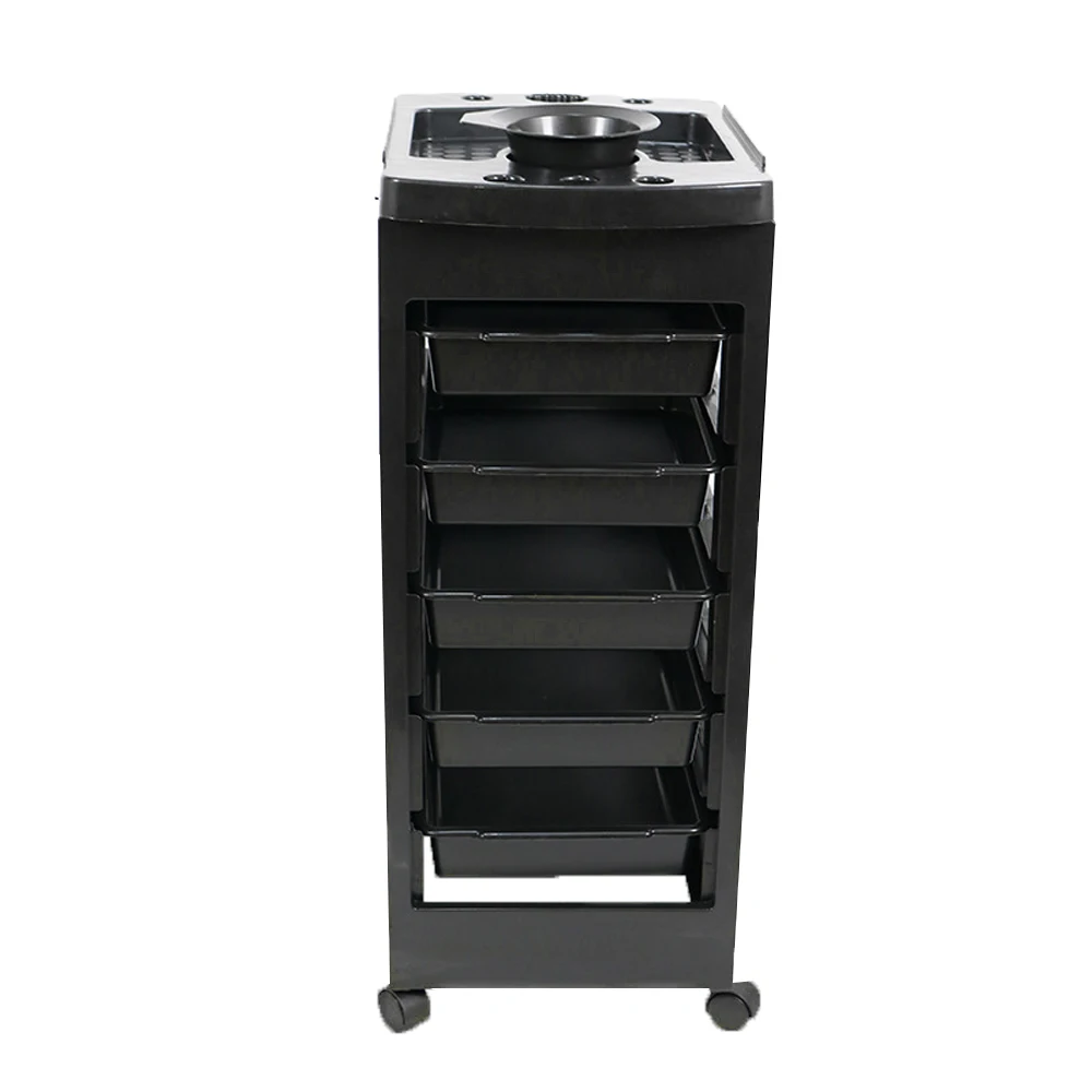 Professional Barbershop Salon Cart Trolley Large Capacity Hairdressing Trolley With Magnetism Splint Curling Iron Storage Shelf