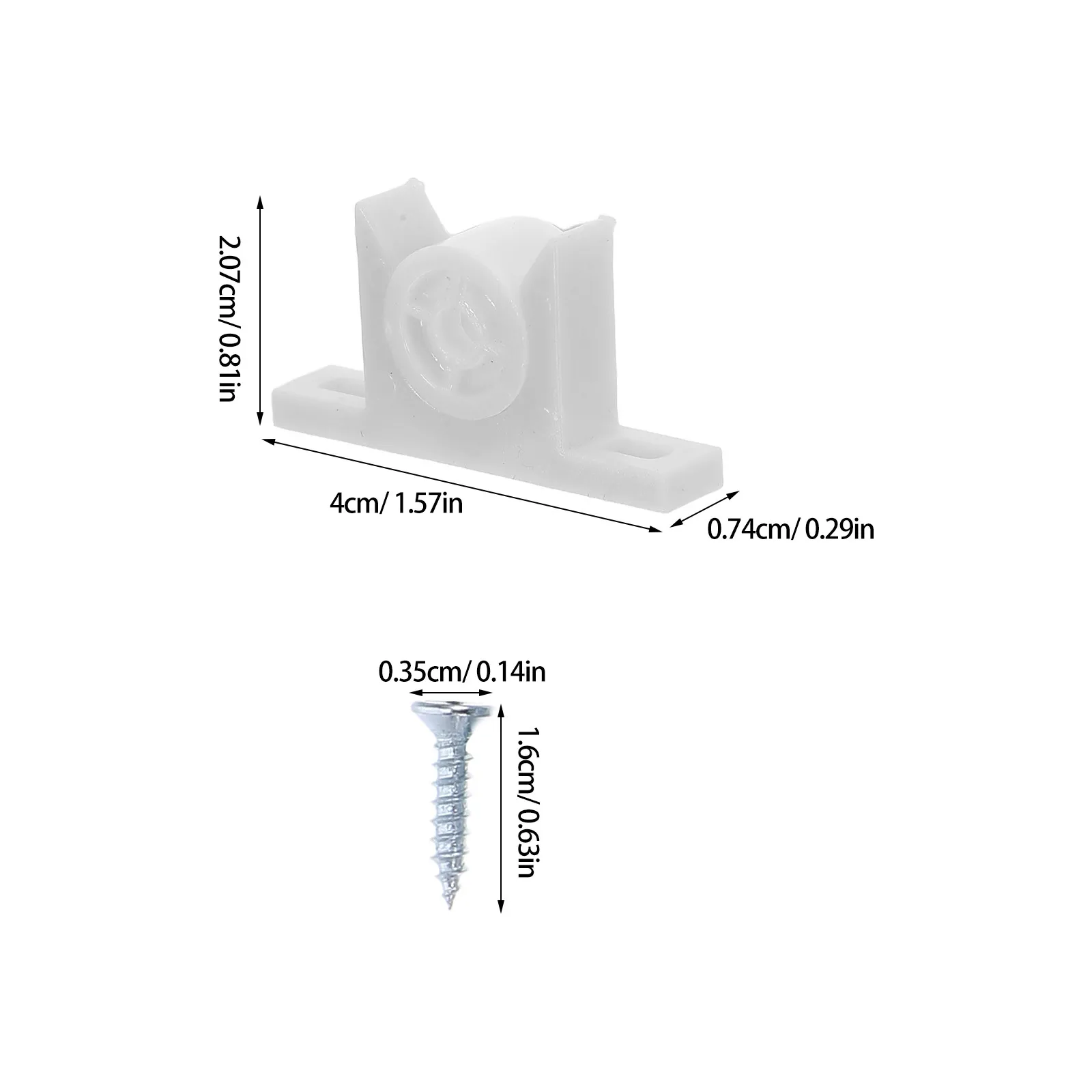 30Sets Plastic Cabinet Push Latch Ball Catch for Kitchen Closet Wardrobe Doors False Front Drawer Clips Cabinet Closures