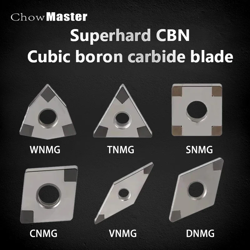 TNMG 1604 WNMG VNMG Solid CBN Insert TNGA External Turning Tool Blade CBN Hard Metal Material Steel Processing CNC Boring Tool