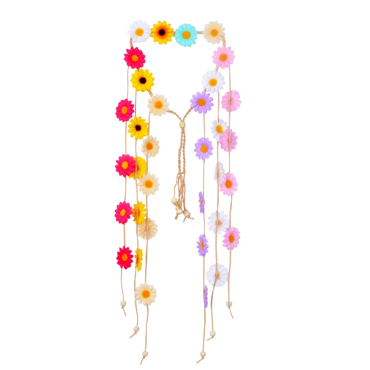 

Sunflower Headband Fabric Durable Colorful Floral Hair Wreath Party Performance Photography Floral Headband