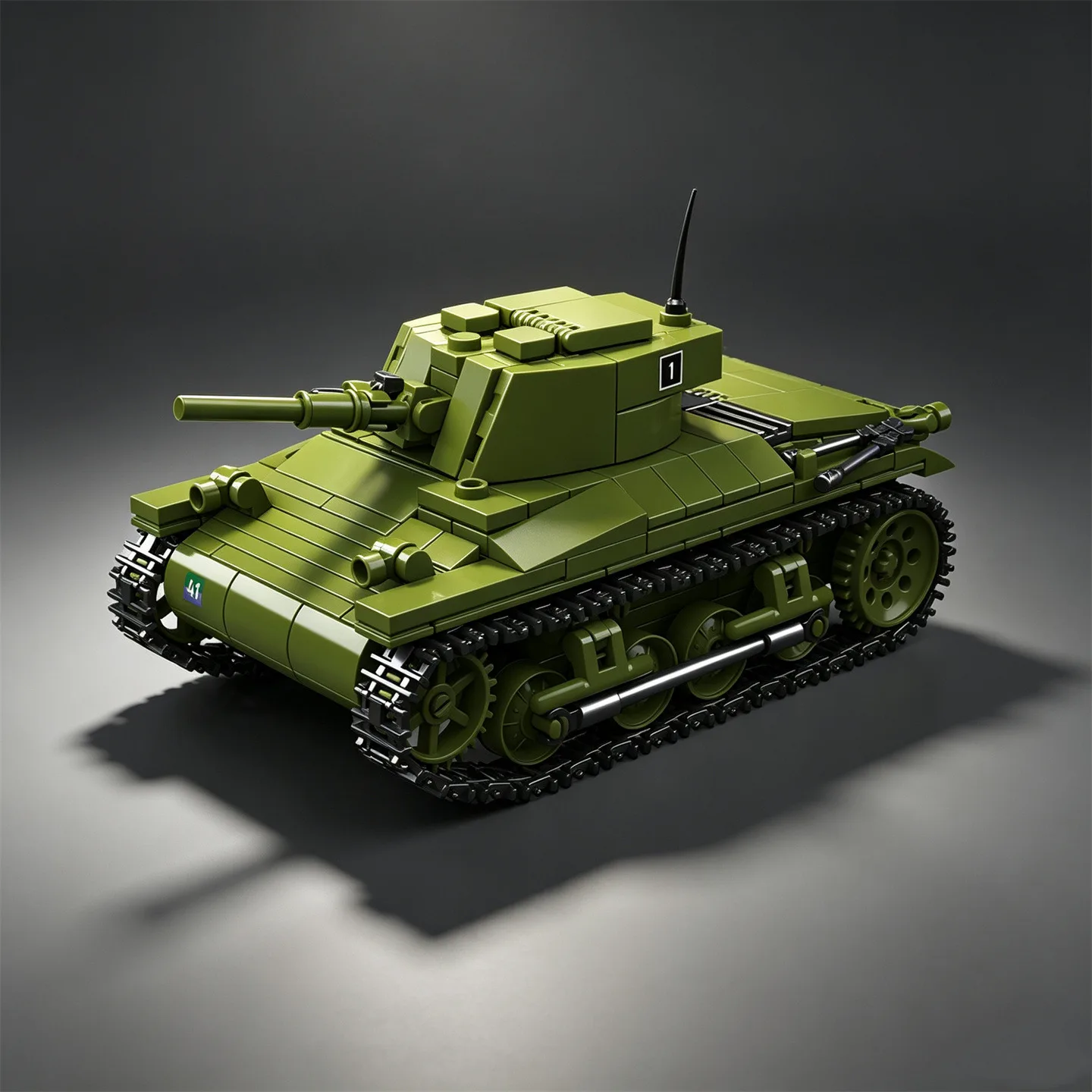 1/35 Scale M22 Locust (T9E1) British Army Paratrooper “Flying Tank” Assembly Model Building Blocks 3D Toy Display Piece