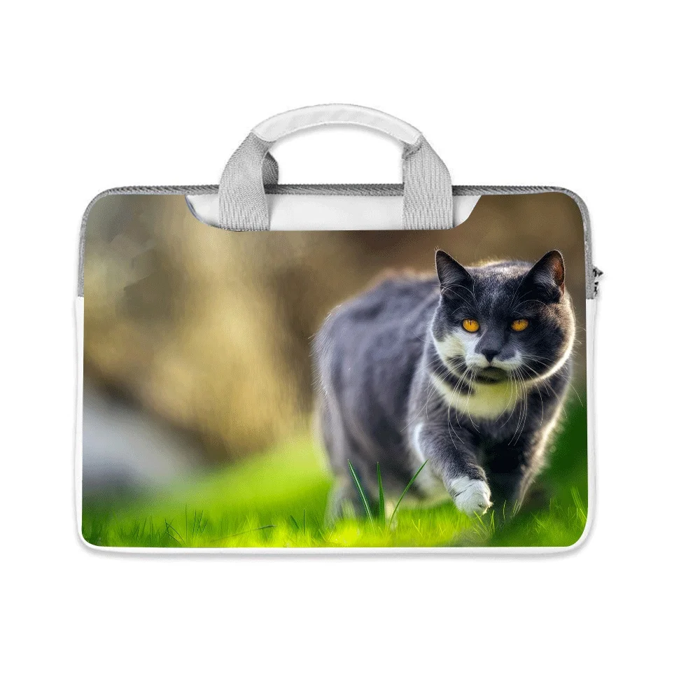 

Портативная сумка для ноутбука с милым мультяшным принтом котенка, 14, 15, 16 дюймов, водонепроницаемая, для школы, офиса, путешествий, повседневного использования, праздничный подарок