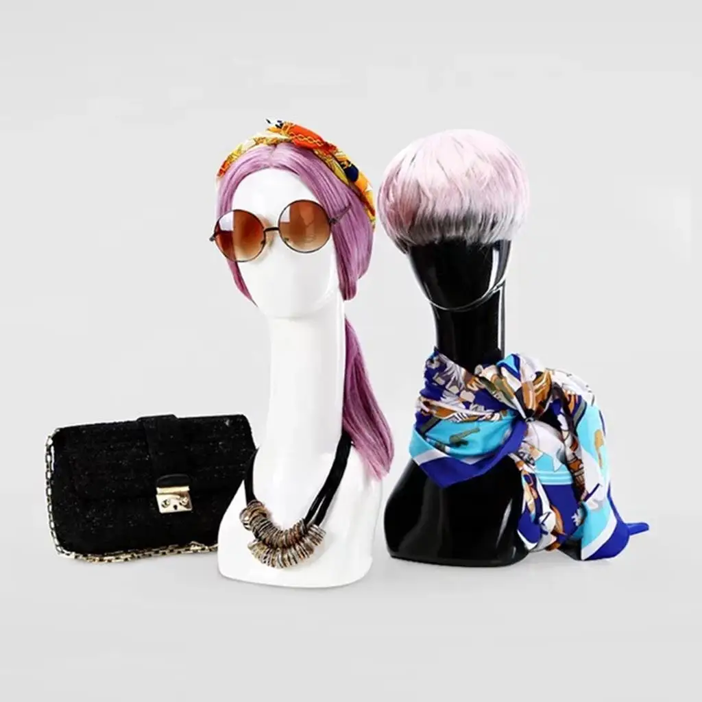 Abstract Manikin Model Head for Merchandise Hats Scarfs Salon Display