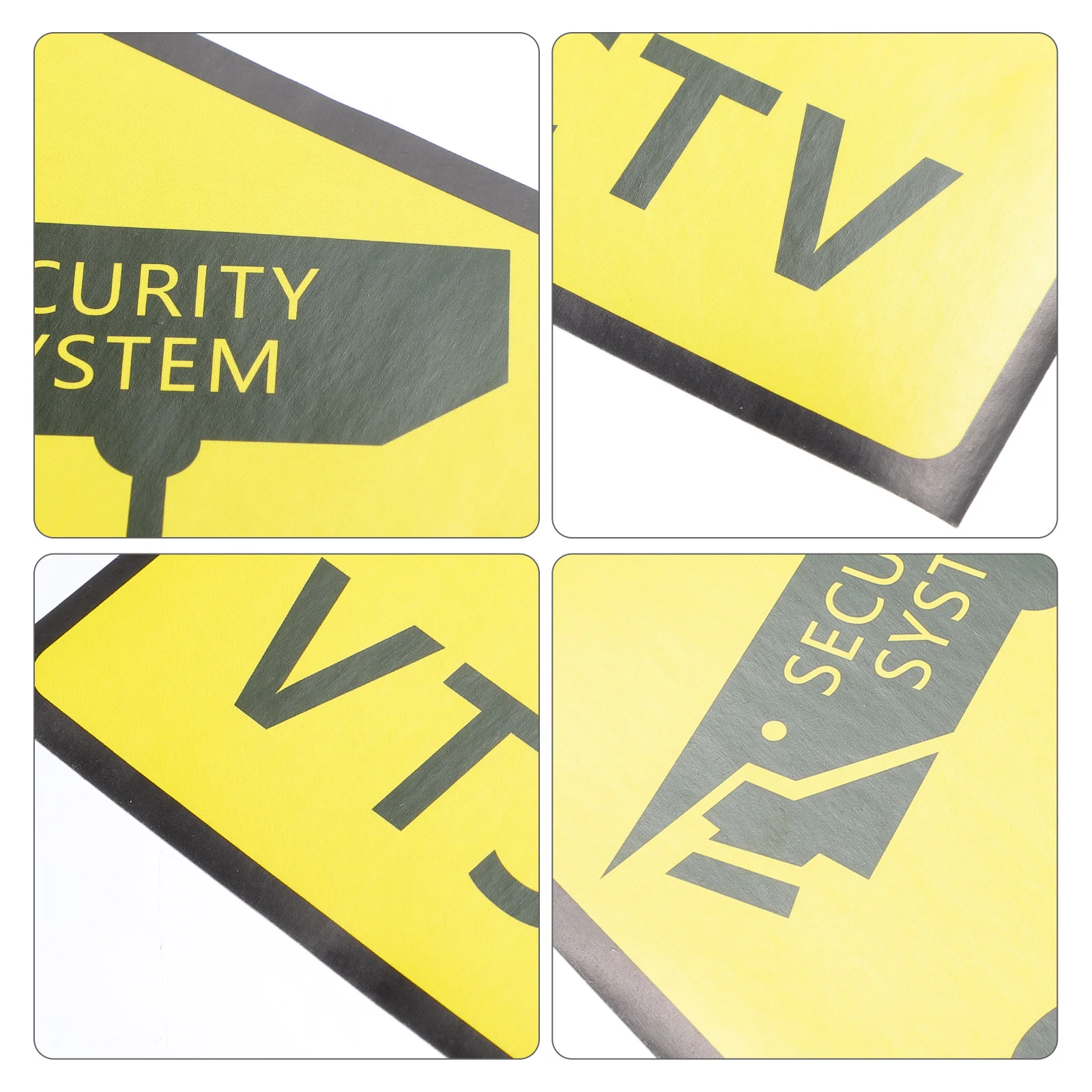 

5Pcs Security Warning Signs Outdoor Video Surveillance Stickers for Home Property Camera Monitoring Smile Your on Camera