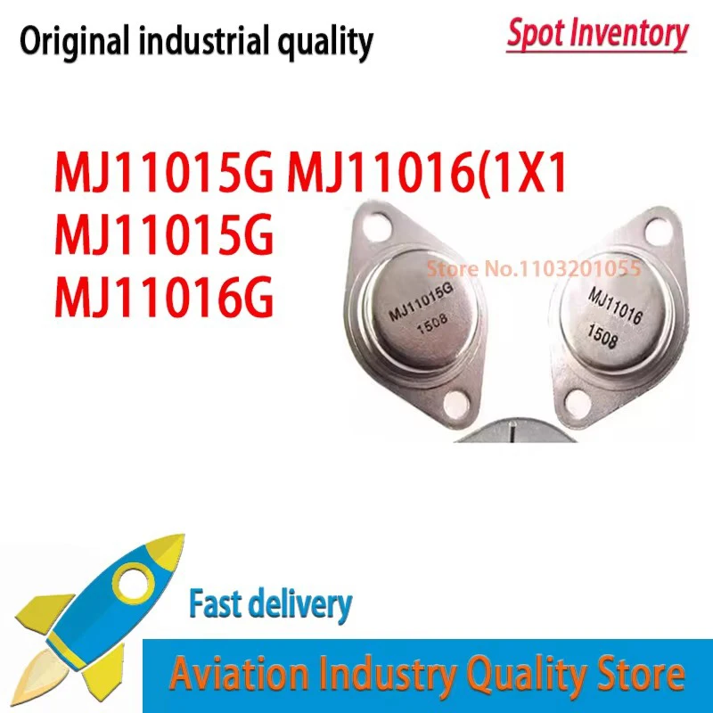 New original  in stock  MJ11015G MJ11015 30A/120V TO-3 Golden Seal  2PCS/LOT  Power Transistor To Tube MJ11016G