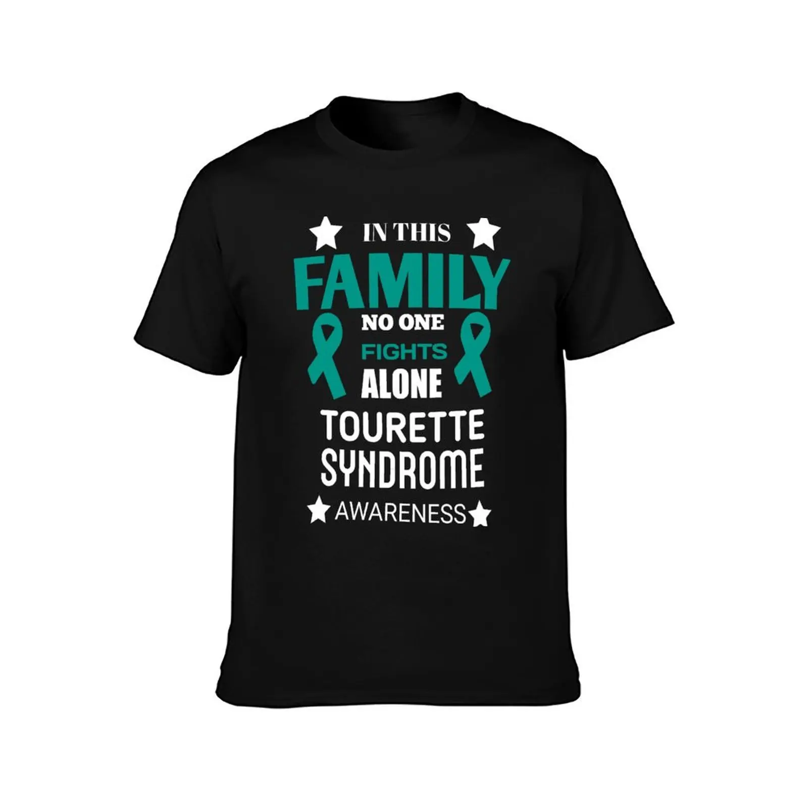 Tourette Syndrome Awareness Ribbon - Tourette's Survivor T-Shirt No Iron Casual Short Sleeve Top T-Shirt