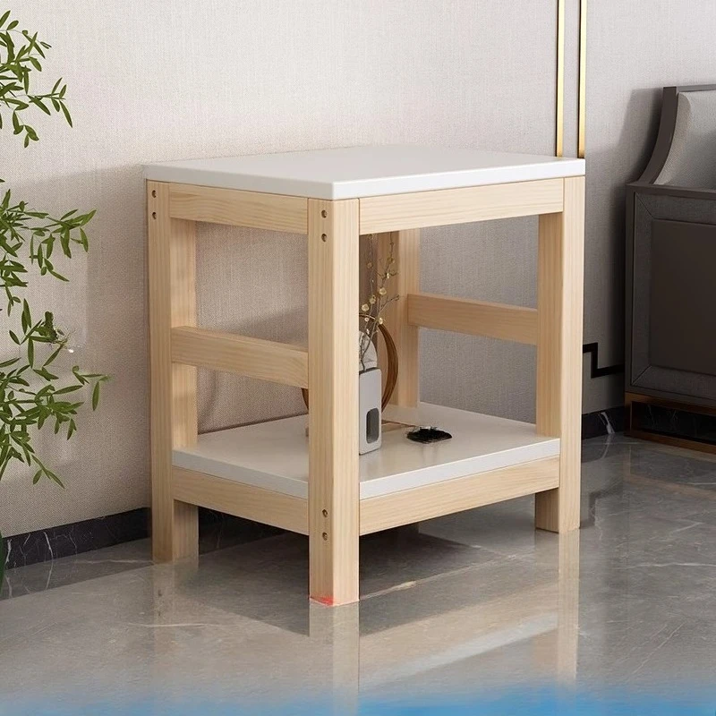 Solid wood fish tank shelf base