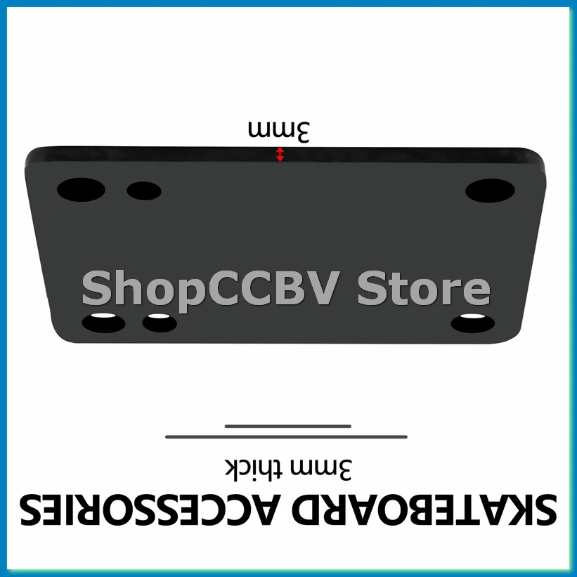 

Rubber Skateboard Riser Pad 1/8 3Mm Pack Of 2-ABVM
