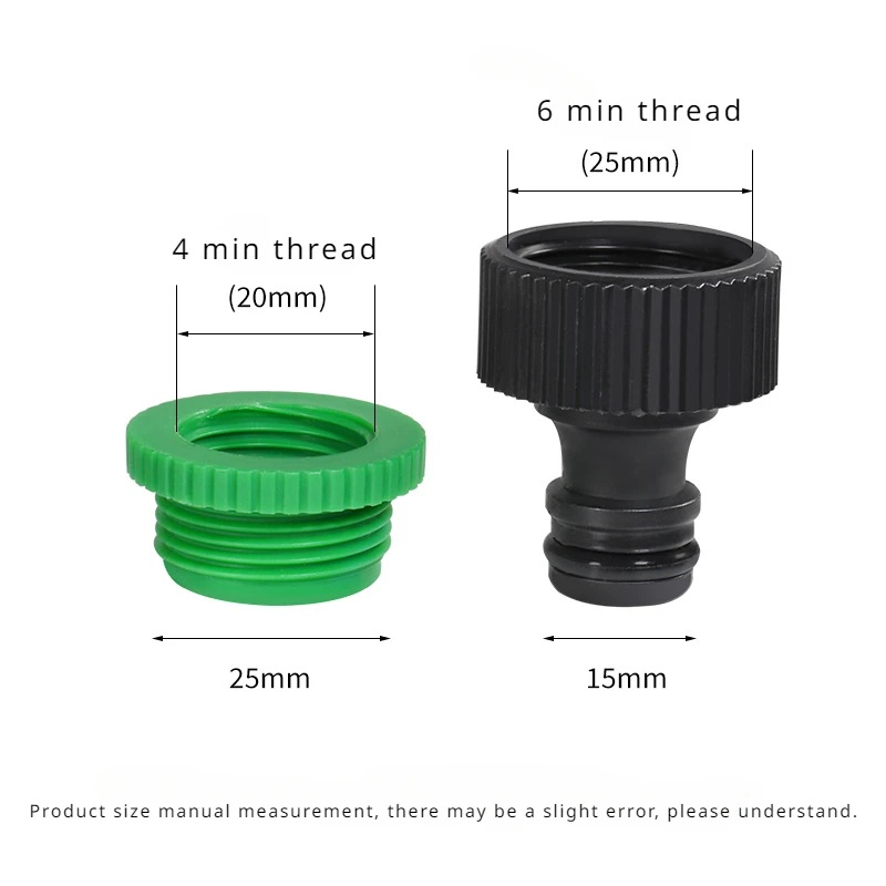 5pcs 6 points to 4 points quick connect nipple connector adapter car wash water gun water pipe thread quick connect fitting