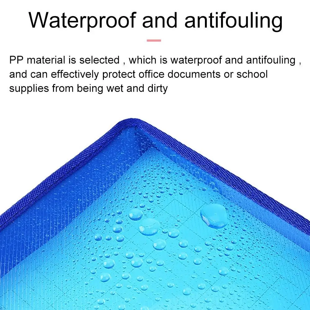 A5 File Folders Large Capacity Office Stationery Storage Pouch  Document Bag Pouch Envelope Folder PP Plastic Document Folder