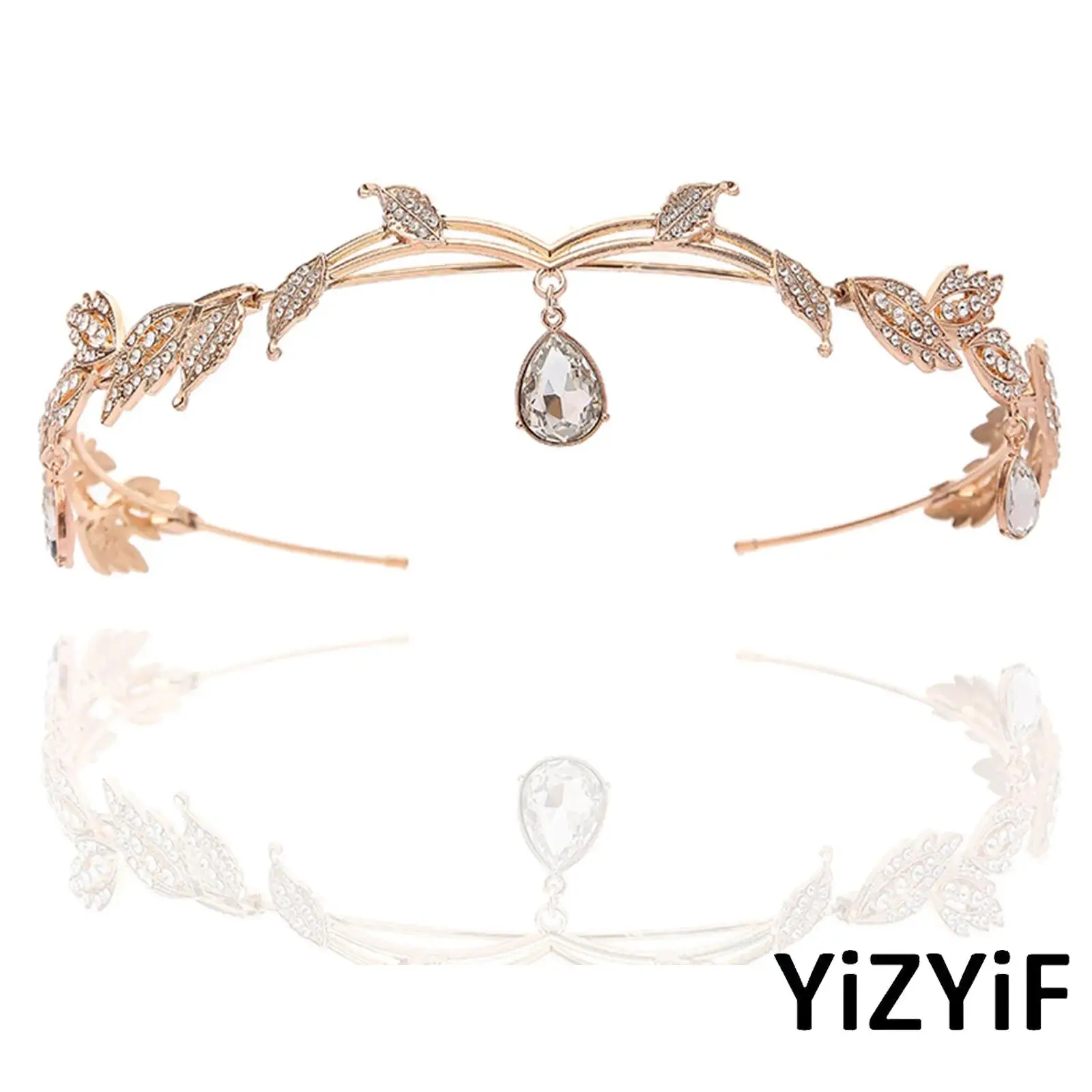 

1Pc Women Girls Alloy Rhinestone Bridal Forehead Accessory Pendant Hair Band Costume Accessory for Wedding Cosplay Photography