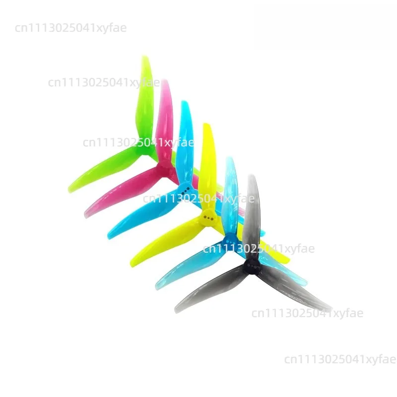RC FPV Racing Freestyle Model Parts 12Pairs Hurricane SL 5125 5.1Inch 3-Blade Propeller 1.5mm Hole Fit Nazgul5