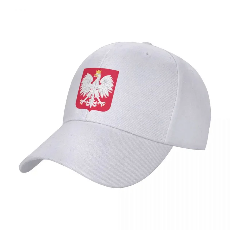 Custom Coat Of Arms Of Poland Baseball Cap for Men Women Adjustable Trucker Hat Outdoor