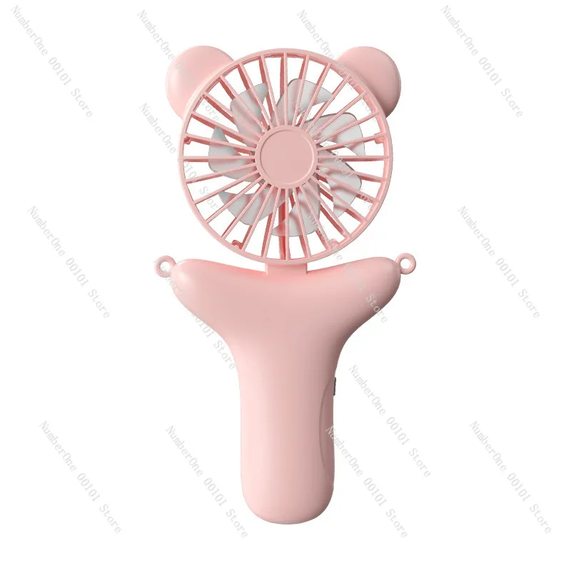 Handheld Folding USB Fan Desktop Small Student Outdoor Neck Fan Cross Border Convenient Charging