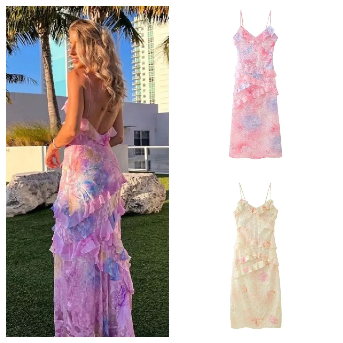 V-Neck Beach Halter… - image