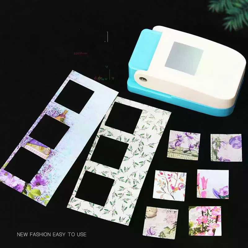 

Rectangle Postage Stamp Punch Lever Action Craft Punch For Paper Crafting Scrapbooking Various Materials Punching Tool