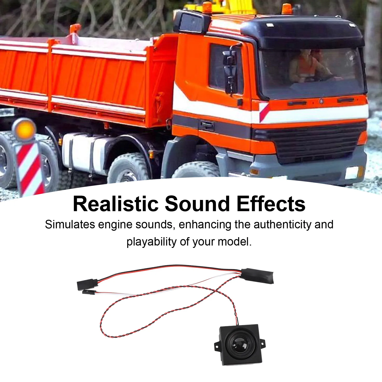 

RC Engine Sound Simulator Stable Connection Engine Sound Simulated Module Lifelike Sound Effect for 1/10 1/8 1/6 RC Model Car