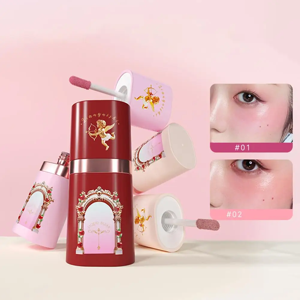 Rouge rouge clair et translucide, imperméable et durable, améliore le teint, liquide soyeux, mat, bâton de fard à joues, maquillage cosmétique