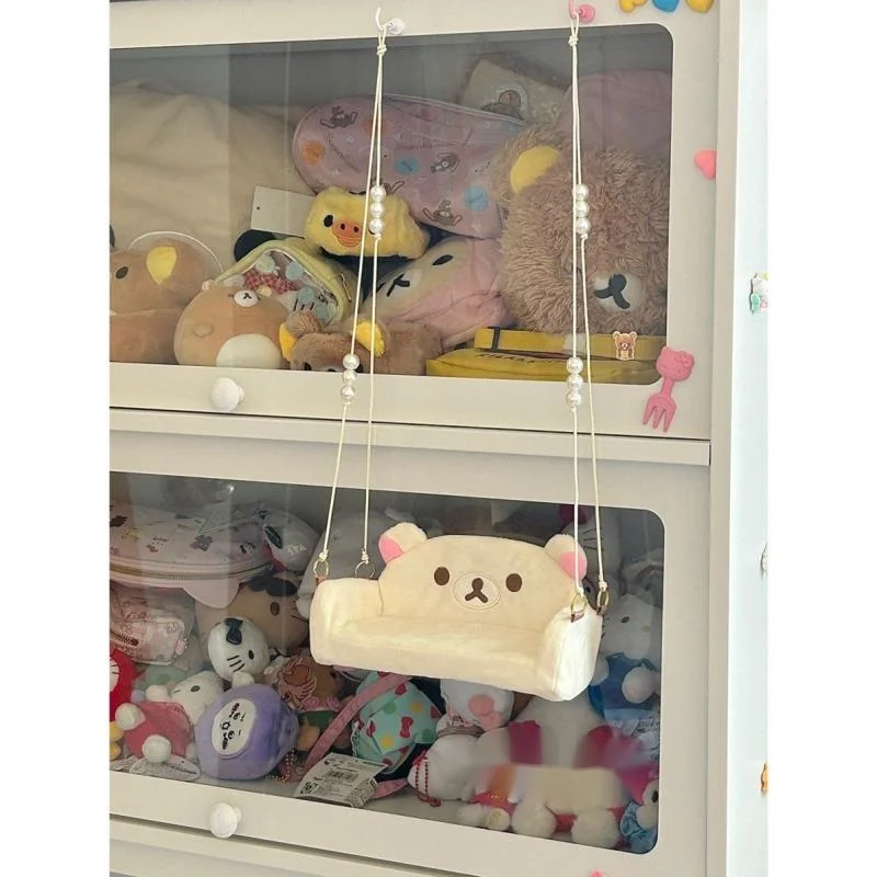 Rilakkuma Cute Bear Swing Hanging Decoration Pendant For Bedroom Baby Room Nursery Setup New Anime Style Birthday Gift Accessory