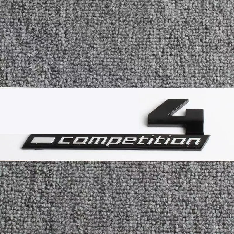 Giossy Black 3D ABS COMPETITION ABS Emblem Thunder Edition For BMW M1 M2 M3 M4 M5 M6 M8 Car Trunk Badge Sticker