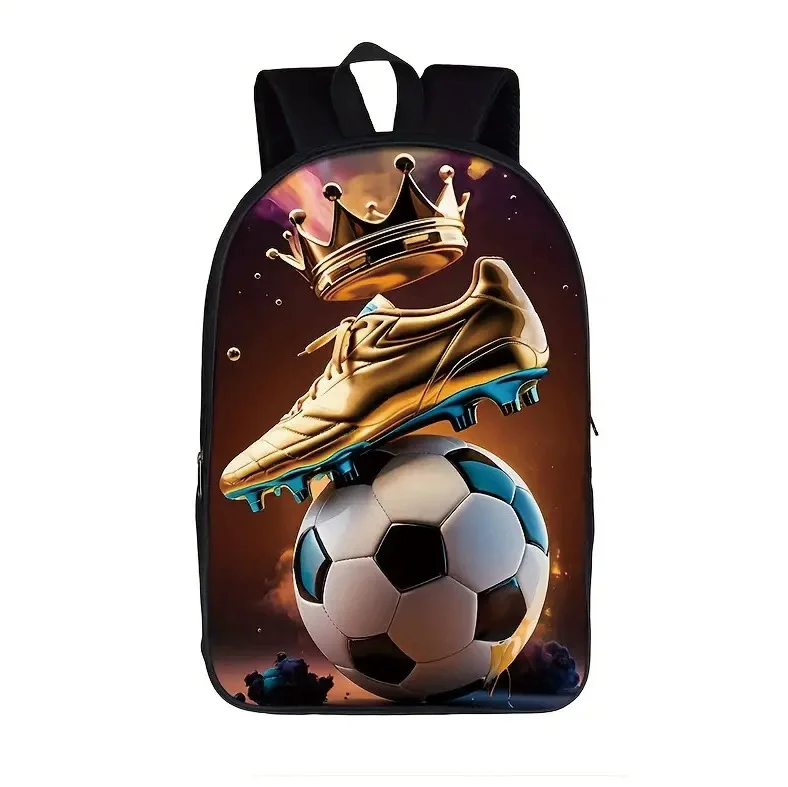 Trendy Popular Funny football Notebook Backpacks pupil School Bags 3D Print Oxford Waterproof Boys/Girls Laptop Backpacks