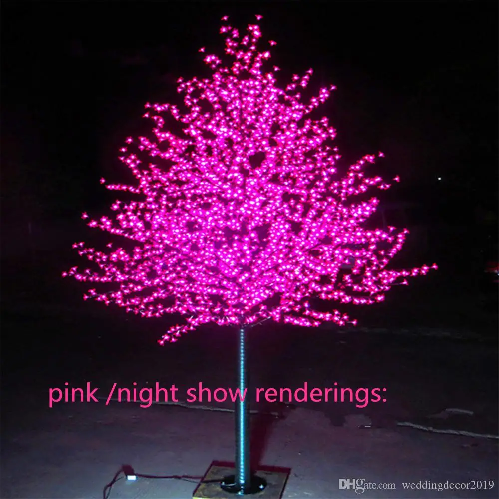 1152 LED Bulbs Cherry Tree Lights Red Blue Green Yellow White Pink Puple Optional 2m 6.5ft Height Christmas Tree