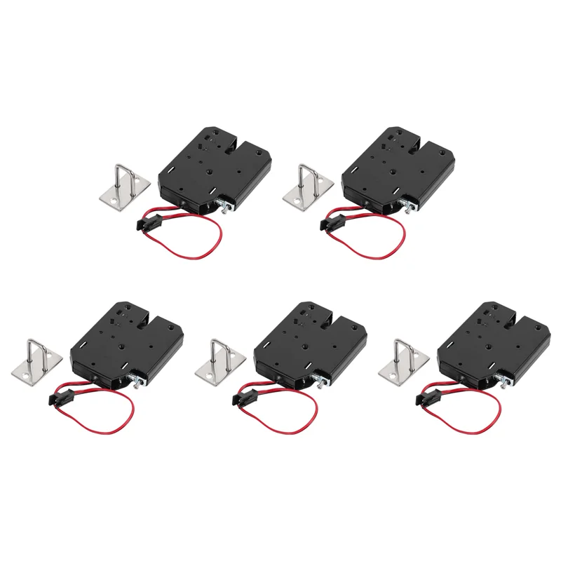 B24B 5X 12V 2A Electric Magnetic Lock 150KG/330Lb Fail Safe Holding Force Electromagnetic Door Access Control System