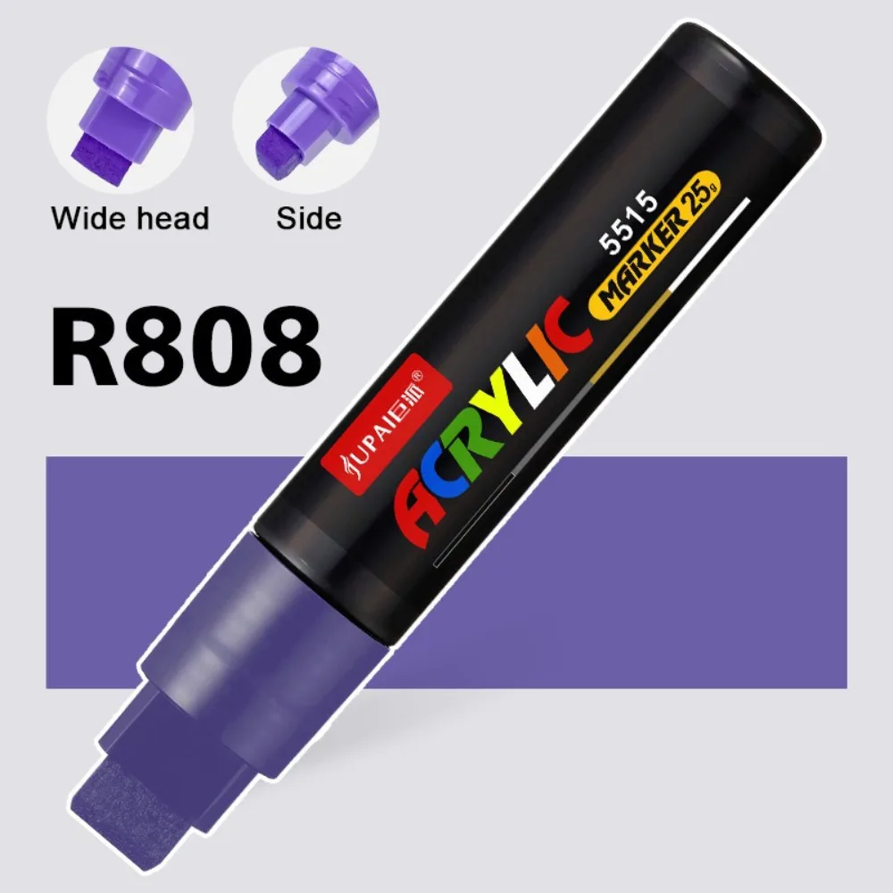 Large Capacity Acrylic Marker Pen 8MM/15MM Line Width Water-Based Ink POP Pens Waterproof 3 in 1 Pen Head Wide Head Marker Pen