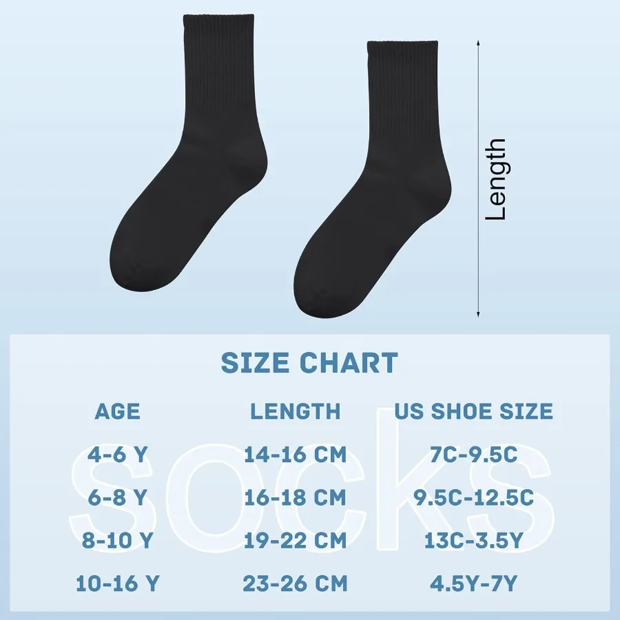 6 أزواج من الجوارب الرجعية للجنسين للأنشطة الرياضية مع خطوط قديمة من نسيج القطن الناعم بألوان سوداء وبيضاء ورمادية مثالية لـ Sc