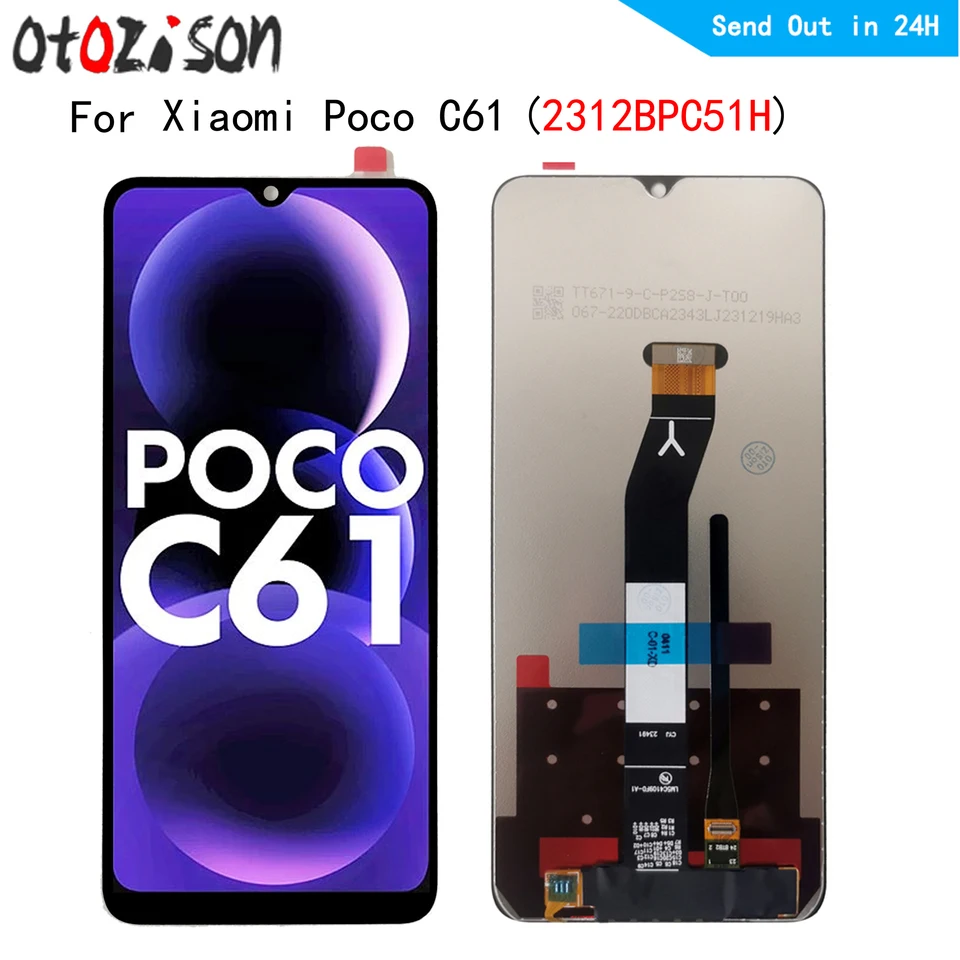6.71 LCD Screen for Xiaomi Poco C61 with Touch Digitizer