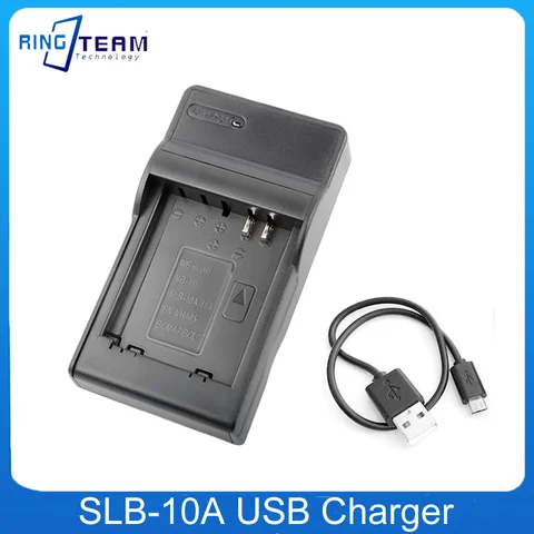Chargeur USB de batterie de caméra SLB-10A SLB10A SLB-11A, pour Samsung EX2F WB150F WB250F WB350F WB750 WB800F WB500 WB550 HZ10 pour NB-11L