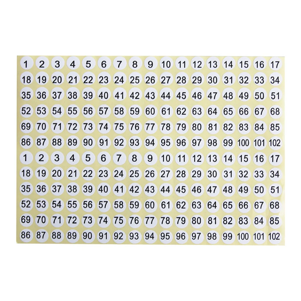 2/5PCS 1-50-100 Blank Number Label Stickers Diamond Painting Marker Stickers DIY Cross Stitch Distinguish Stickers