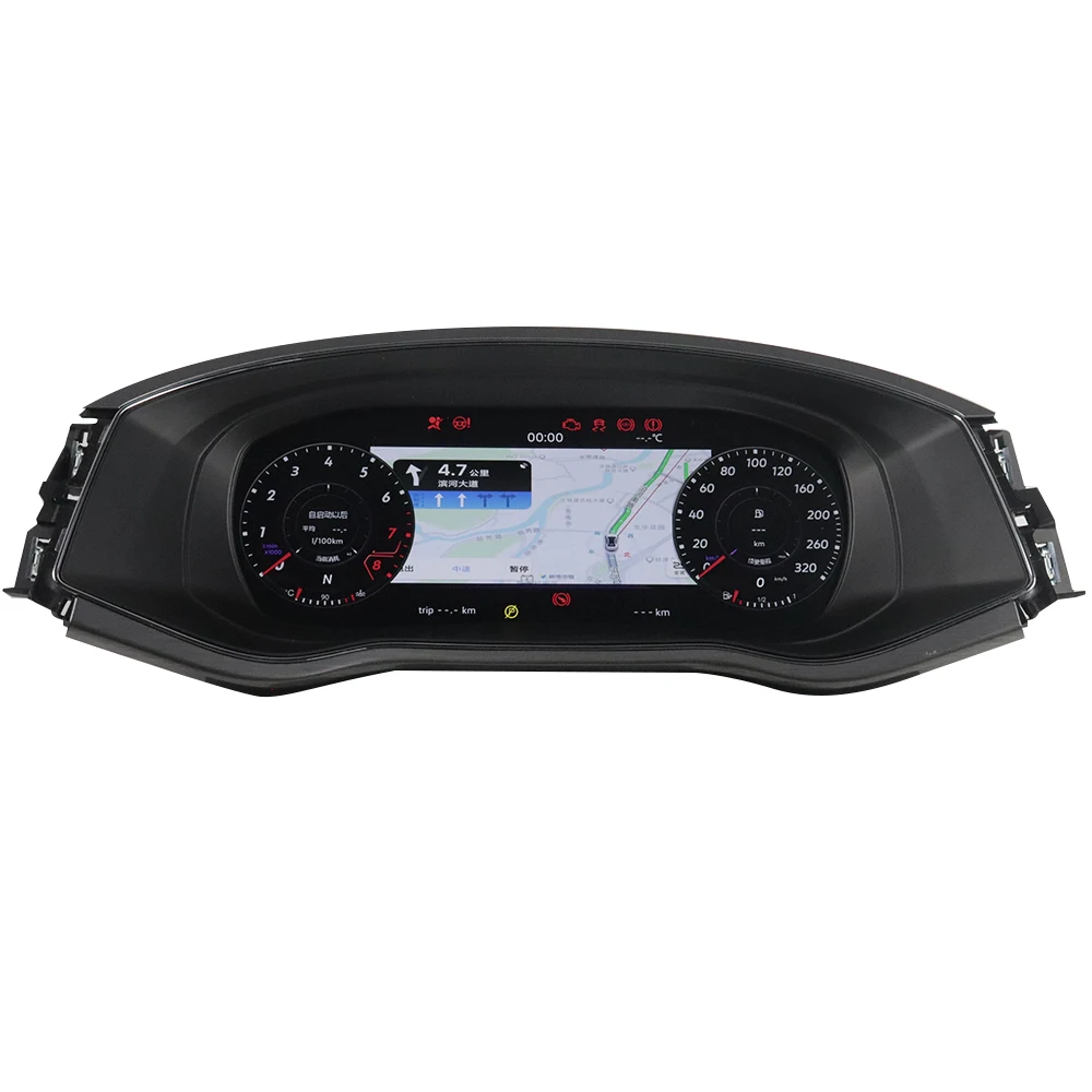 Panel Instrumen Digital 12,3 Inci untuk Passat 2016-2017, Odometer Mobil, Panel Dasbor, Speedometer LCD, Pemutar Multimedia