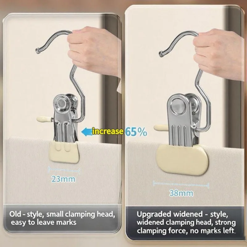 Picture 3: Multi-Use Metal Hook Clips - Portable Organizer for Hats, Shoes, Pants | Space-Saving Wardrobe & Closet Storage Solution