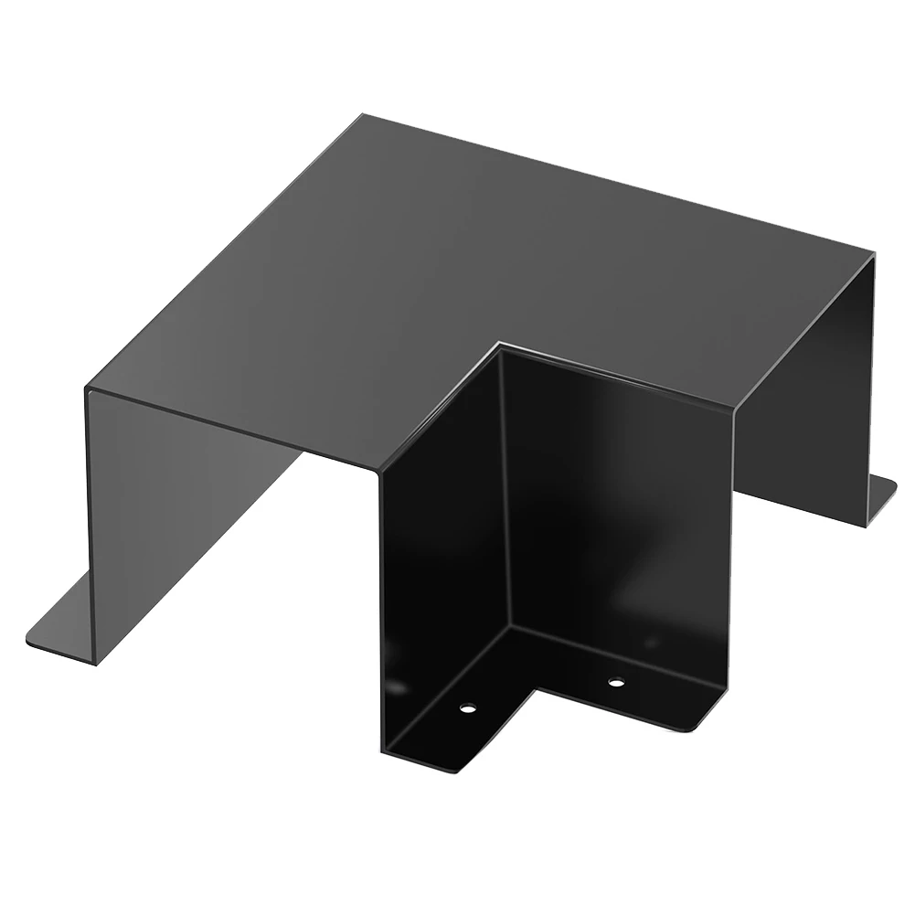 90 Degree Flat Elbow for Metal Line Cover Systems Used with For Ductless For Mini Split Heat Pumps and Central Cooling Equipment