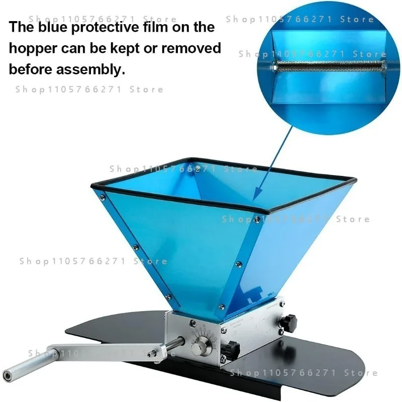 for Stainless Steel 3 Roller Grain Mill Adjustable Barley Malt Crusher for Craft Home Beer Brewing