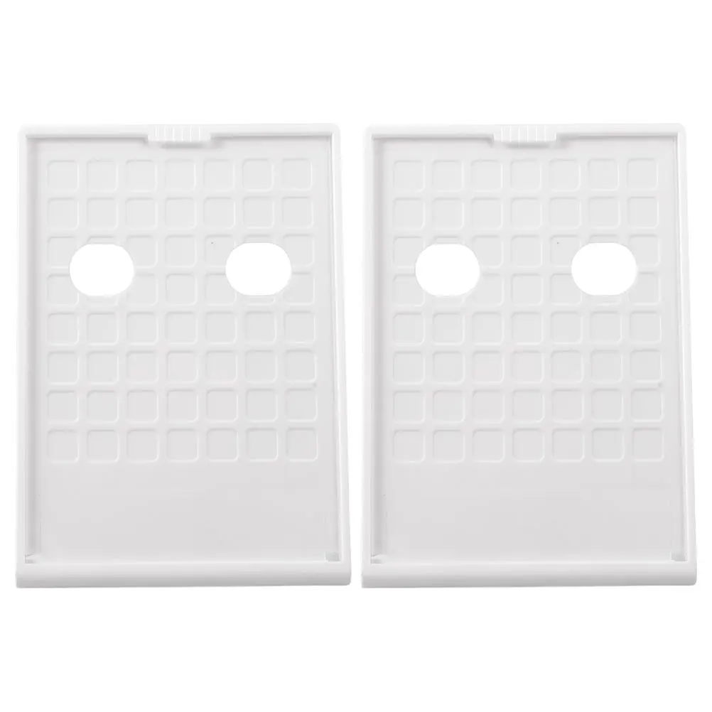 

2Pcs LShaped Menu Display Stand ABS Plastic TableTop Holder White Color Easy Clean Flyers Promotional Sign Rack