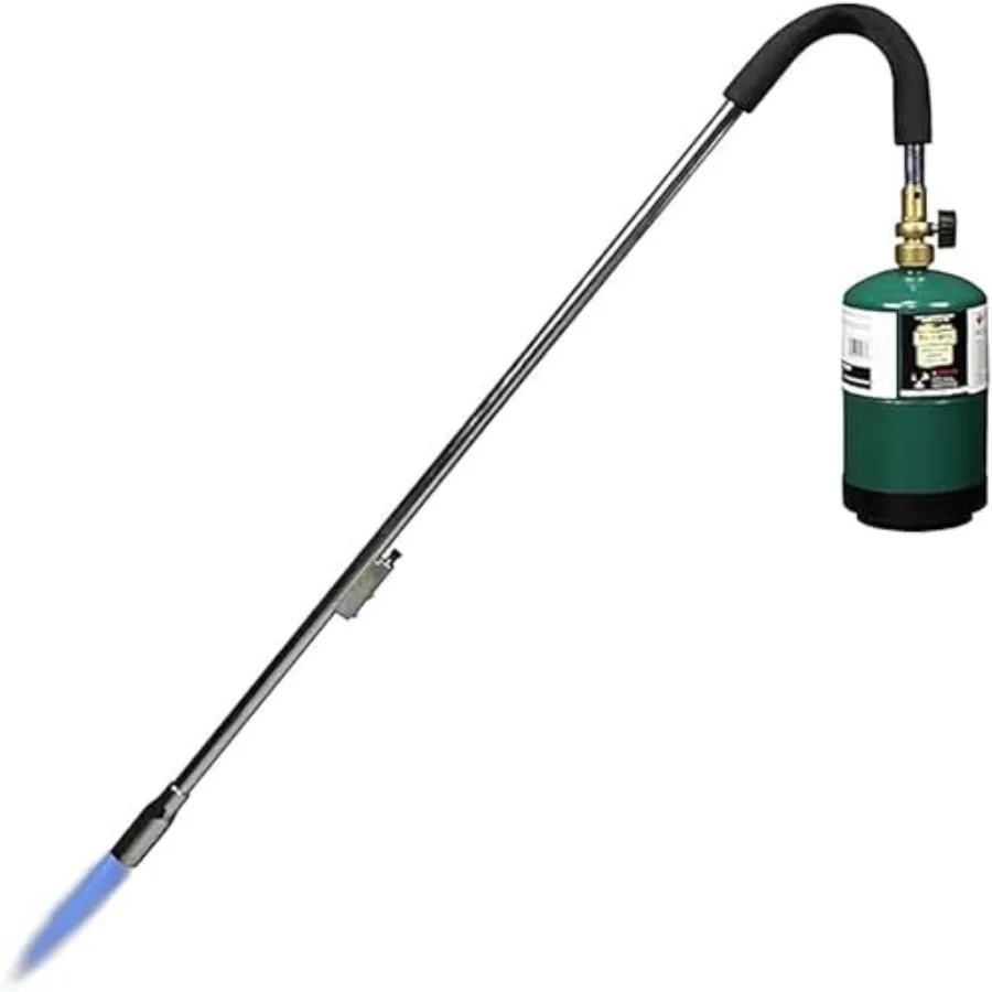 

Weed Torch Propane Burner 35" Long Arm Self-Ignition Fuel by 1LB/5-40LB Propane Tank for Roofing Weeding Campfire Starting Outp