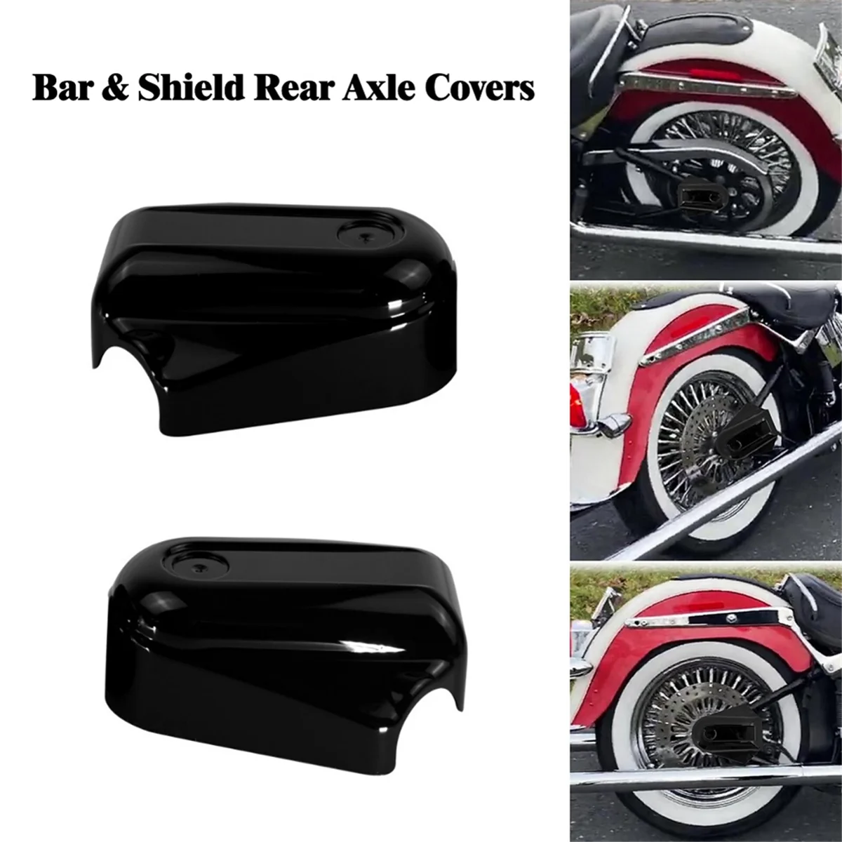 Tampa do braço oscilante da tampa do eixo da roda traseira para harley softail night train fxstb flstn flstc acessórios da motocicleta-t45c