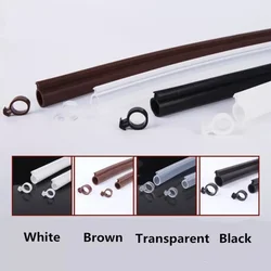 10M O type Silicon Rubber Plastic steel door and window sealing strip Draft Stopper Hollow Bulb Barb Tubular Gasket 5x11 5x13mm