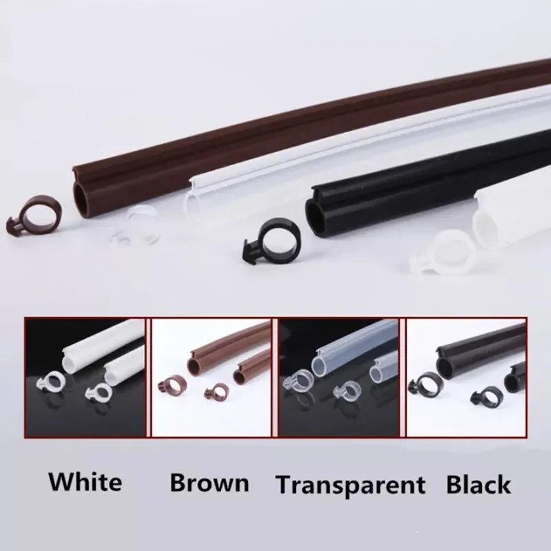 10M O type Silicon Rubber Plastic steel door and window sealing strip Draft Stopper Hollow Bulb Barb Tubular Gasket 5x11 5x13mm