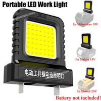 Battery Accessories LED Work Light for Makita for Milwaukee for Dewalt for Bosch for Dayi Lomvum Zhipu 18V-21V Li-ion Battery
