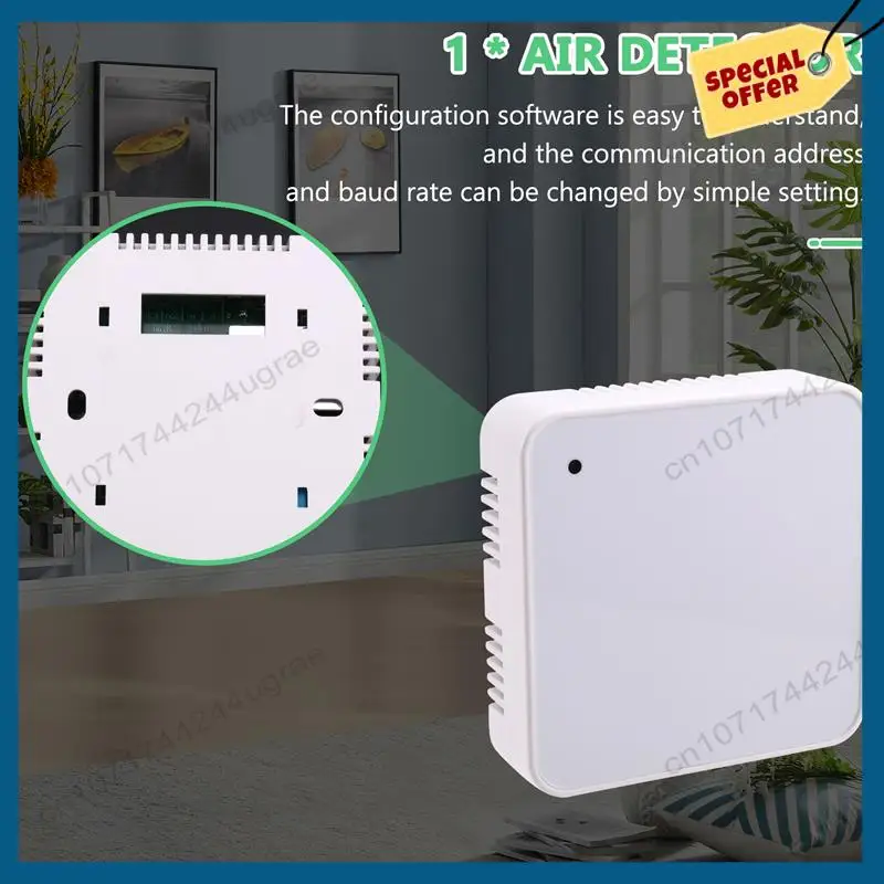 -A15I 7-In-1 High Precision Air Quality Detection Transmitter For Indoor Use, Measures Temperature And Humidity, DC 24V