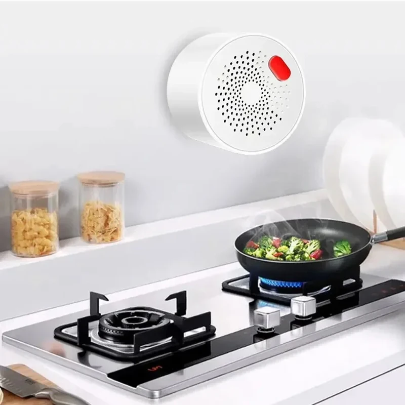 Smart ZigBee WiFi Gas Detection Tuya Natural Gas Sensor Real-Time Response Gas leaks Alarm Detector LPG Fire Security Protection